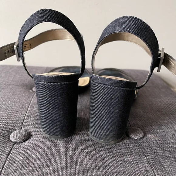 Circus by Sam Edelman denim blocked heel sandal US7 - Picture 4 of 6